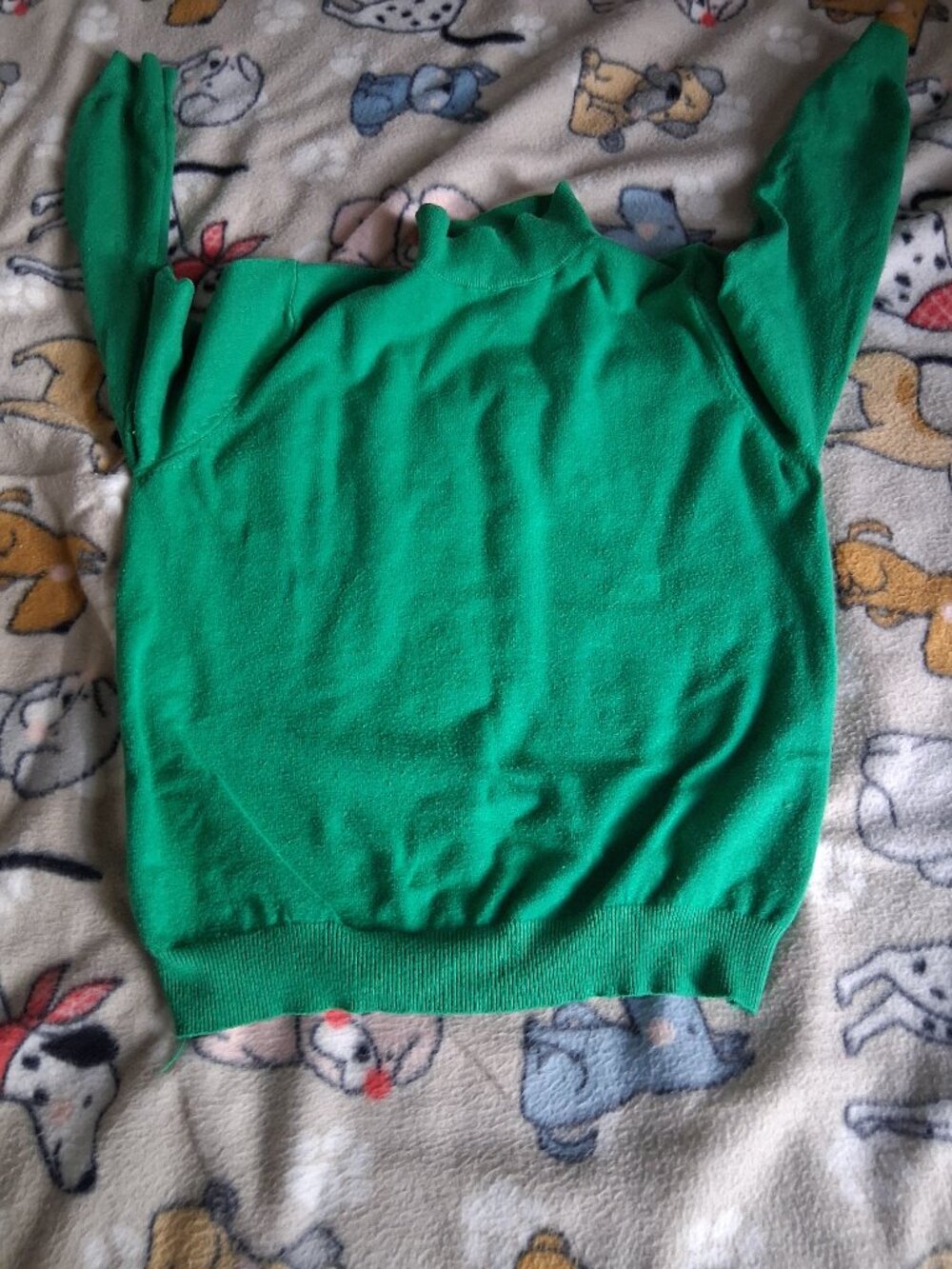 GREEN CASHMERE WOMANS SWEATHER